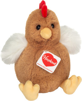 Knuffeldier Kip - pluche stof - premium kwaliteit knuffels - bruin - 18 cm