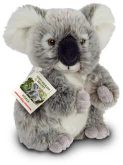 Knuffeldier Koala - zachte pluche stof - premium knuffels - grijs - 21 cm - Knuffeldier