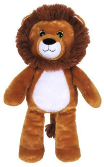 Knuffeldier Leeuw - dieren knuffels - pluche stof - 42 cm