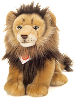 Knuffeldier Leeuw - zachte pluche stof - premium kwaliteit knuffels - lichtbruin - 30 cm