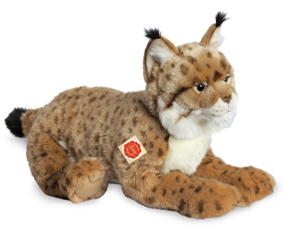 Knuffeldier Lynx - zachte pluche stof - premium knuffels - lichtbruin - 45 cm