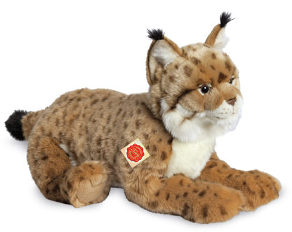 Knuffeldier Lynx - zachte pluche stof - premium kwaliteit knuffels - lichtbruin - 45 cm
