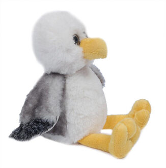 Knuffeldier Meeuw - zachte pluche stof - premium kwaliteit knuffels - Vogels - 16 cm Multi