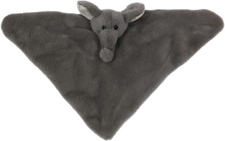 Knuffeldier Olifant - zachte pluche stof - tuttel/knuffeldoekje - grijs - 45 cm