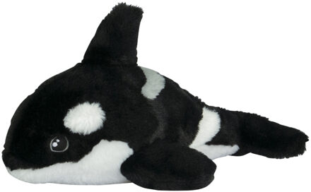 Knuffeldier Orka - zachte pluche stof - premium kwaliteit knuffels - zwart/wit - 35 cm