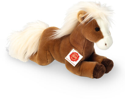 Knuffeldier Paard - zachte pluche stof - premium kwaliteit knuffels - lichtbruin - 30 cm