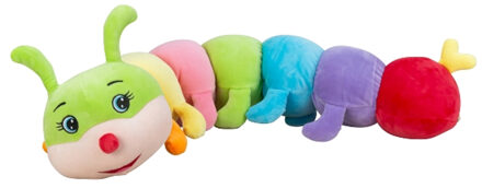 Knuffeldier Rups - zachte spandex stof - premium kwaliteit knuffels - mix kleuren - 90 cm