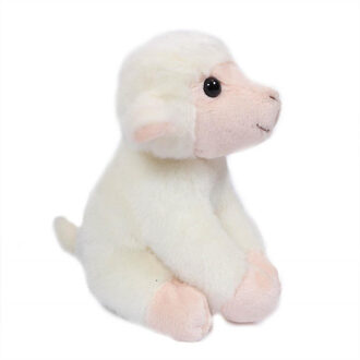 Knuffeldier Schaap/lammetje - zachte pluche stof - premium kwaliteit knuffels - wit - 12 cm