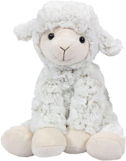 Knuffeldier Schaap/lammetje - zachte pluche stof - premium kwaliteit knuffels - wit - 25.5 cm