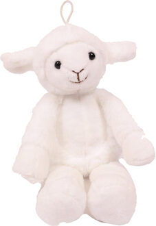 Knuffeldier Schaap/lammetje - zachte pluche stof - premium kwaliteit knuffels - wit - 27 cm