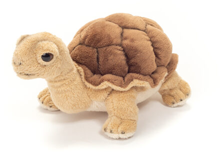 Knuffeldier Schildpad - zachte pluche stof - premium knuffels - bruin - 20 cm - Knuffeldier