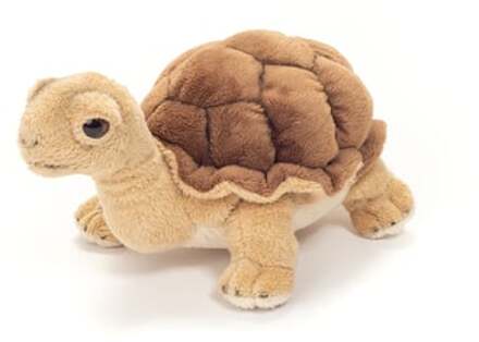 Knuffeldier Schildpad - zachte pluche stof - premium knuffels - bruin - 20 cm - Knuffeldier