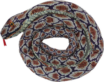 Knuffeldier Slang - zachte pluche stof - bruin - premium kwaliteit knuffels - 200 cm