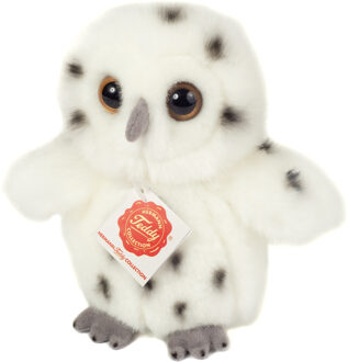 Knuffeldier Sneeuwuil - zachte pluche stof - premium kwaliteit knuffels - wit - 16 cm - vogels