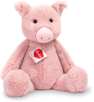 Knuffeldier varken/biggetje - zachte pluche stof - premium kwaliteit knuffels - roze - 32 cm