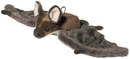 Knuffeldier Vleermuis - zachte pluche stof - premium kwaliteit knuffels - grijs - 24 cm