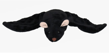 Knuffeldier Vleermuis - zachte pluche stof - premium kwaliteit knuffels - zwart - 24 cm