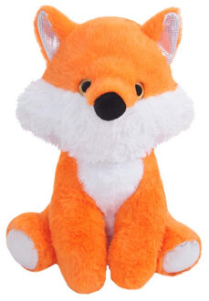 Knuffeldier Vos Reintje - zachte pluche stof - dieren knuffels - oranje - 28 cm - Knuffel bosdieren