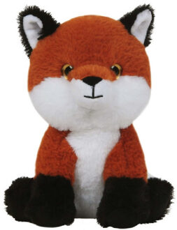 Knuffeldier Vos Reintje - zachte pluche stof - dieren knuffels - rood - 21 cm