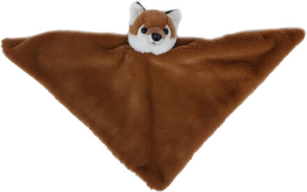 Knuffeldier Vos - zachte pluche stof - tuttel/knuffeldoekje - bruin - 45 cm