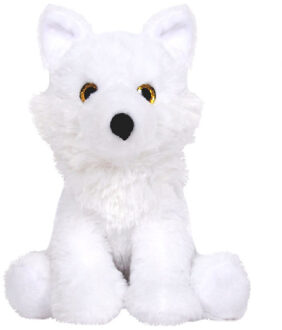 Knuffeldier Wolf Snowie - zachte pluche stof - dieren knuffels - wit - 24 cm - Knuffeldier