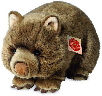 Knuffeldier Wombat - zachte pluche stof - premium kwaliteit knuffels - bruin - 26 cm