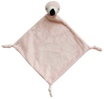 Knuffeldoekje tuttel roze flamingo - 40 cm - Knuffeldoek