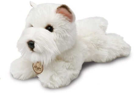 knuffelhond West Highland Terriër junior 20 cm pluche wit