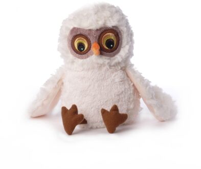 Knuffelparadijs Pluche knuffel sneeuwuil 22 cm - Vogel knuffels Wit