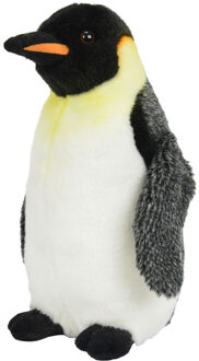 Knuffelpinguïn Junior 30 Cm Pluche Wit/zwart
