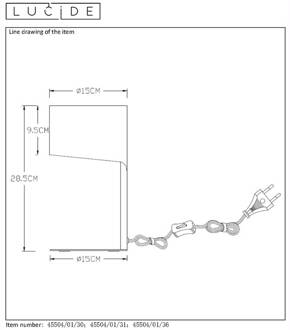 KNULLE Tafellamp 1xE14 - Zwart