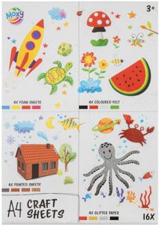 Knutsel vellen a4, 16pcs