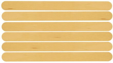 Knutselstokjes houtjes - 100x - houten ijsstokjes - naturel kleur - 11 cm