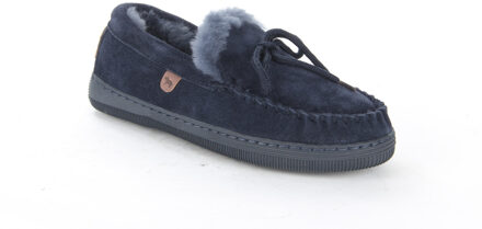 Koala Suede Dames Pantoffels - Dark navy - Maat 39