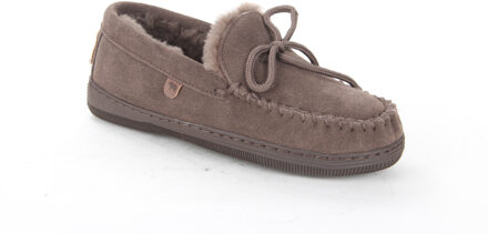 Koala Suede Dames Pantoffels - Pebble - Maat 39