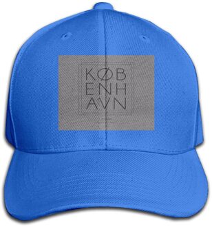 Kobenhavn Kopenhagen Stad Minimal Typografie 2 - Kobenhavn Ademend Verkoop Cap Hoed blauw