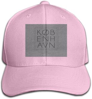 Kobenhavn Kopenhagen Stad Minimal Typografie 2 - Kobenhavn Ademend Verkoop Cap Hoed roze