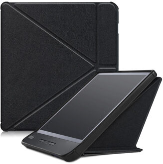 Kobo Libra H2O Origami Case, de Dunste En Lichtste Lederen Smart Cover Case Voor Kobo Libra H2O Release XH