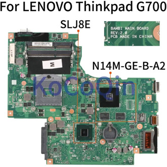 KoCoQin BAMBI REV.2.0 Laptop motherboard For LENOVO G700 HM76 Mainboard SLJ8E N14M-GE-B-A2 11SN0B5M11 11S90003042 DDR3