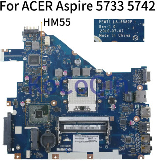 KoCoQin Laptop motherboard For ACER Aspire 5742 5733 5742Z 5733Z Mainboard MBR4L02001 MB.R4L02.001 PEW71 LA-6582P HM55