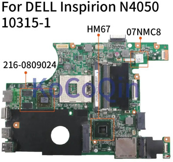 KoCoQin Laptop Motherboard For DELL Inspirion 14R N4050 HD6470M Mainboard CN-07NMC8 48.4IU15.01M 10315-1M 216-0809024