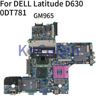 KoCoQin Laptop motherboard For DELL Latitude D630 PP18L Mainboard CN-0DT781 0DT781 LA-3301P GM965