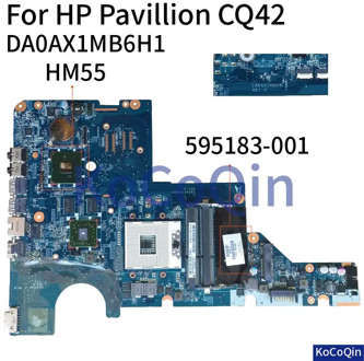 KoCoQin Laptop motherboard for HP CQ42 G42 G62 CQ62 Mainboard 595183-001 DAOAX1MB6H1