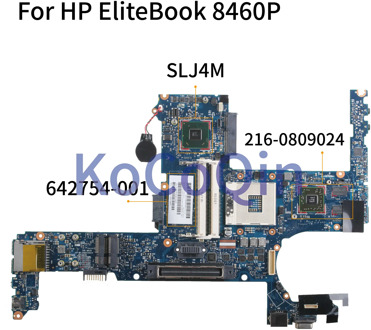 KoCoQin Laptop motherboard For HP EliteBook 6460B 8460P Mainboard 642754-001 642754-501 6050A2398501 SLJ4M 216-0809024
