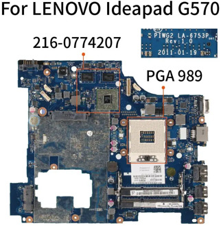 KoCoQin PIGW2 LA-6753P Laptop motherboard For LENOVO Ideapad G570 Mainboard HM65 216-0774207 DDR3