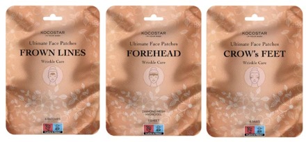 KOCOSTAR Gezichtsmasker KOCOSTAR Ultimate Face Tape Frown Lines, Forehead & Crow's Feet 3 st