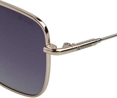 Kodak CF90109 Gepolariseerde vierkante metalen zonnebril voor dames Goud