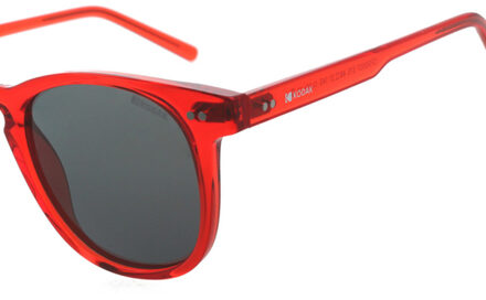 Kodak Ronde Zonnebril CF90007 Mannen-Vrouwen Rood - One Size