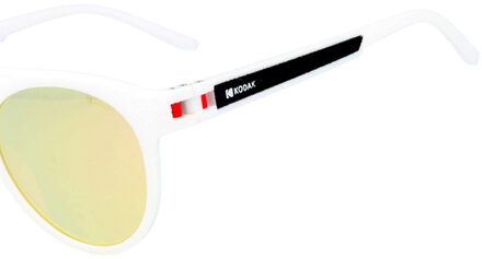 Kodak Ronde Zonnebrillen CF90010 Heren-Dames Wit - One Size