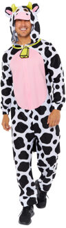 Koe Onesie Met Capuchon Plush Volwassenen Multikleur - Print